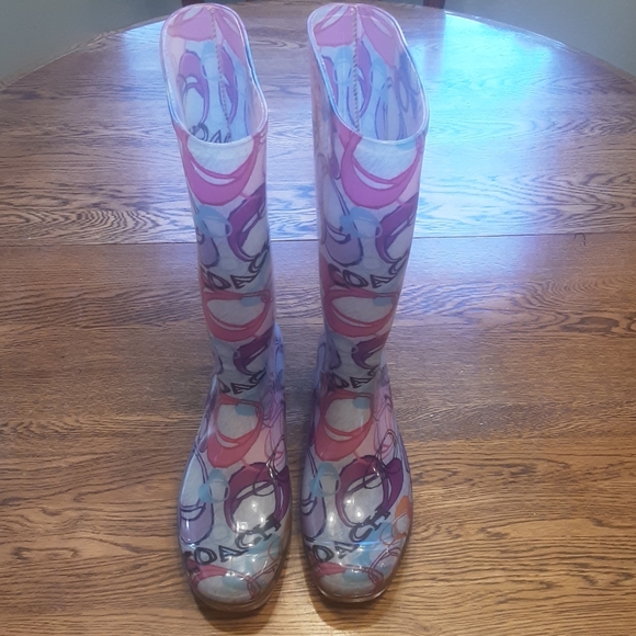 Coach Poppy rain boots 8 $ 42.00 #868